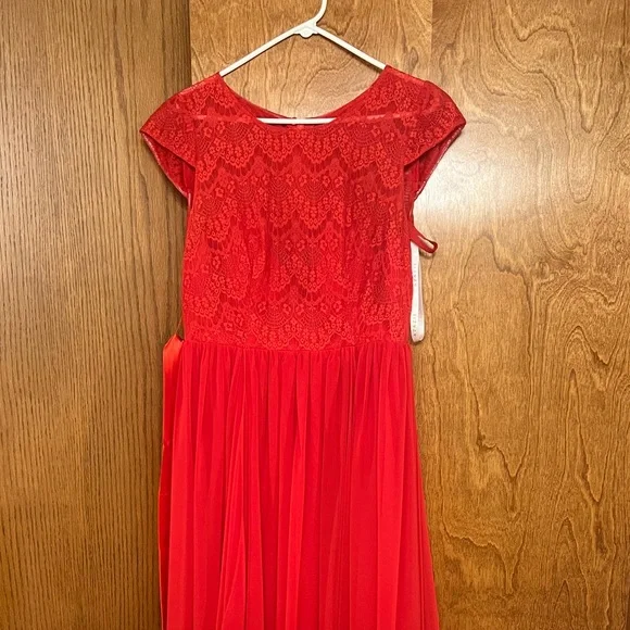 Two Red Azazie Bridesmaid Dresses - Picture 3 of 6